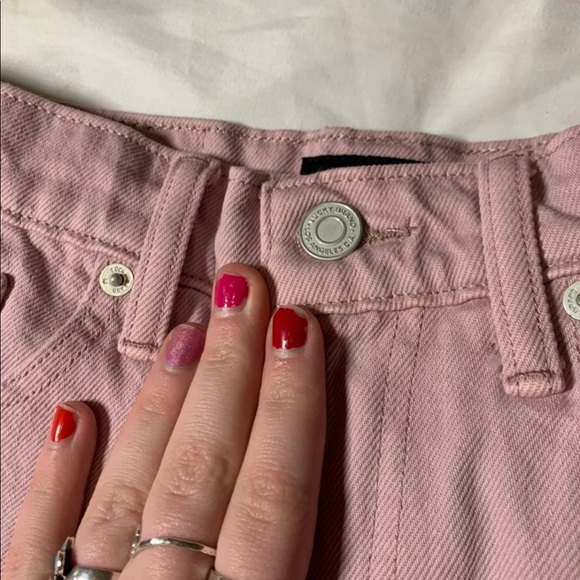 LUCKY BRAND PINK DENIM SKIRT - Picture 6 of 9